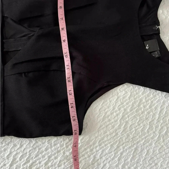 TRIXXI Womens 4/6 Black Sleeveless Pencil Cocktail Sheath Dress Juniors 7 - Picture 6 of 9